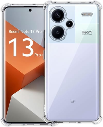 Hoesje voor Xiaomi Redmi Note 13 PRO PLUS 5G / Redmi Note 13 PRO+ 5G backcover Shockproof siliconen Transparant