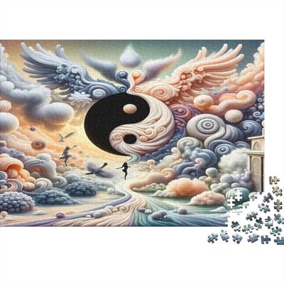 Harmonie Puzzel - 1000 Stukjes - Pure Ontspanning - Recycled Karton - 38x26cm