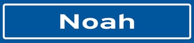 Fotofabriek Straatnaambord Noah | Straatnaambord met naam | Cadeau Noah