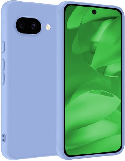 Hoesje Geschikt voor Google Pixel 9a - Sterk & Shockproof - Hoes Cover - Siliconen Case - Lichtblauw