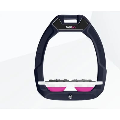 Veiligheidseisen voor het paardrijden Plat Ultra Grip Blauw/Wit/Roze Flex-On Safe-On