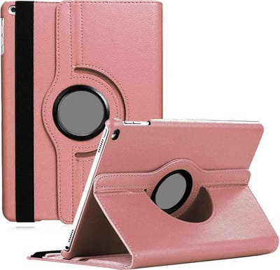 Draaibaar hoesje geschikt voor iPad 6e generatie 9.7 inch 2018 A1893, A1954 360 Graden Kunstleer Stevig Volledige Bescherming