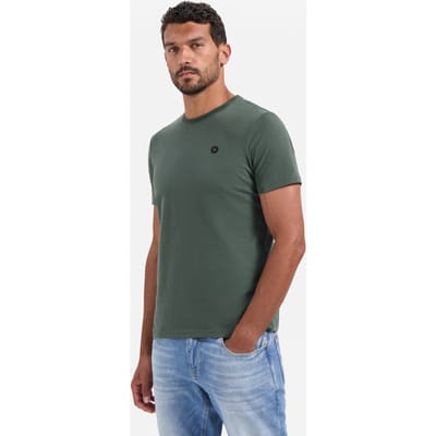 No Excess T-shirt Crewneck Peached Dark Green Maat: XL | Basic T-Shirts Outlet | Heren | Groen