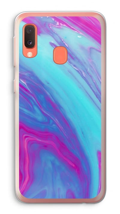 Case Company® - Hoesje geschikt voor Samsung Galaxy A20e hoesje - Zweverige regenboog - Soft Cover Telefoonhoesje - Bescherming aan alle Kanten en Schermrand