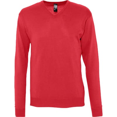 SOLS Heren Galaxy V Hals Trui (Rood)