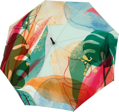 doppler paraplu Carbonsteel Long AC Printed Pattern Oasis veelkleurig