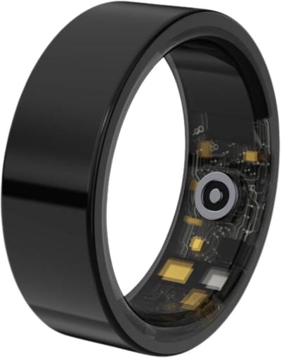 Lacardia Smart ring - Slimme ring - Zwart - Maat 11 - Beschikbaar voor android en IOS - Eigen app - Unisex voor Dames & Heren