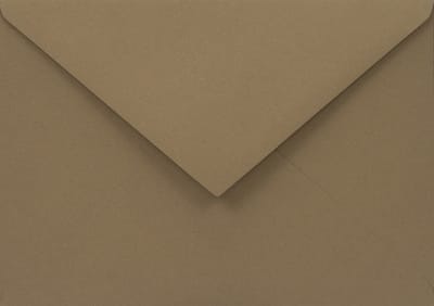 Gladde bruine enveloppen A6 - 114 x 162 mm - 25 stuks - NK natgelijmde - 140 gram - Woodstock - Netuno