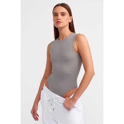Naadloze Mouwloze Slim-fit Eendelig Pak