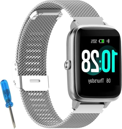 Elegante metalen horlogeband van 19mm, vervangband voor ID205, ID205L en ID215G, geschikt voor diverse modellen zoals SW025 en YM021