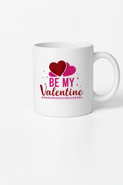 Valentijn Mok 'Be My Valentine' met Harten | Romantisch Cadeau Liefde