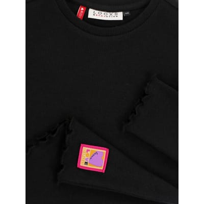 LOOXS Little Meisjes T-Shirt - Maat 92 in de kleur antraciet van 95% COTTON 5% EA - 2531-7411-094