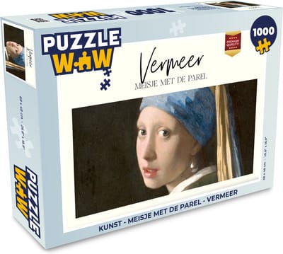 Puzzel Kunst - Meisje met de parel - Vermeer - Legpuzzel - Puzzel 1000 stukjes volwassenen