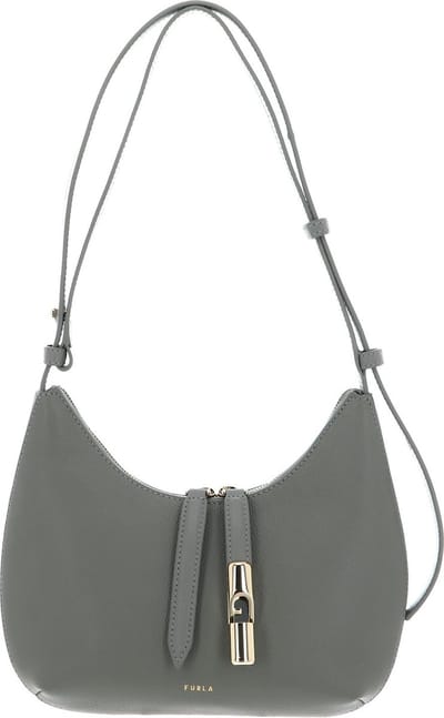FURLA Leren Schoudertas Goccia Shoulder Bag Agave Lichtgroen