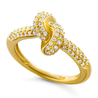 Orphelia 'Palma' Dames 925 Sterling Zilveren Ring - Goud ZR-7569/G