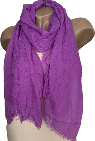 Dames effen kleur sjaal 117# purple