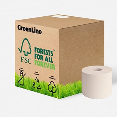 Toiletpapier 3-laags - Zacht papier - Dagelijks gebruik - 100% gerecycled - 36 rollen 400 vel - Hoogwit