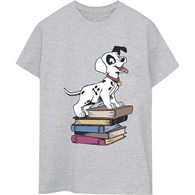 Disney Dames/Dames 101 Dalmatiërs Boeken Katoenen Vriendje T-shirt (Sportgrijs)
