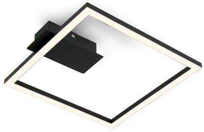 BRILONER - Plafondlamp LED Frame - plafonniere zwart - 26.5 cm - warm wit licht 3.000 K - 14W - 1.400Lm
