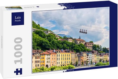 Puzzel van 1000 stukjes van Grenoble met historisch kasteel