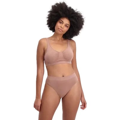 Bamboo Basics Naadloze Slip Belle - 3-pack - Tan Slip - Maat XXL - Bamboe Ondergoed Dames Naadloos - Bamboe Slips