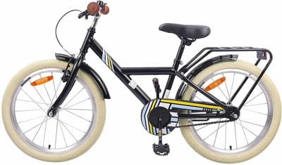 Kinderfiets - Jongensfiets Meisjesfiets - Buiten Spelen - Verstelbaar Zadel Stuur - 18 Inch - Zwart