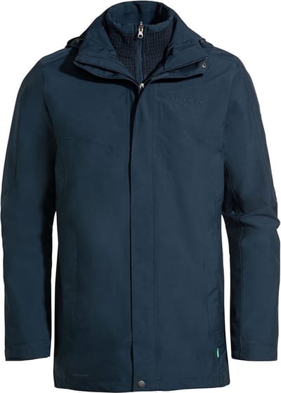 VAUDE Idris 3 In 1 III Parka Heren - Dark Sea - XXL