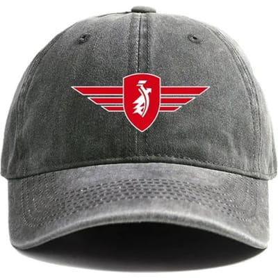Zundapp Motorfiets Baseballpet Zomer Verweerde Papa Hoeden Mannen Buiten Verstelbare Katoenen Petten Buiten Zonbescherming Adjustable gray