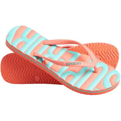 Superdry Dames Veganistische Vintage teenslippers