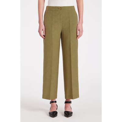 Paul Smith Trousers Lt Greyish Green Maat: 38 | Pantalons Outlet | Dames | Bruin