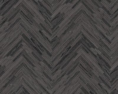 MODERN GRAFISCH HOUT BEHANG - Grijs Zwart - Industrieel behang - AS Creation Versace 4