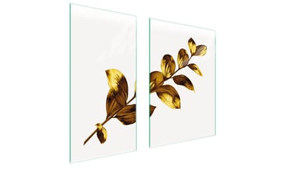 TMK ArtDeko Serie - Glazen Beschermplaat - 75x52 cm - Goud
