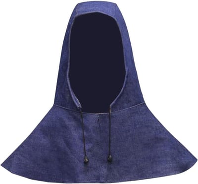 Ademende Las Kappen - Beschermende Laskap - Stofbescherming Lassen - Verstelbaar Denim Materiaal - 40 x 20 x 5 cm