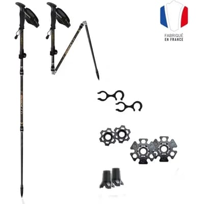 Opvouwbare wandelstokken Guidetti Flashlock MK2 (x2)