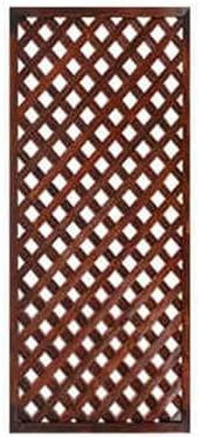 Tuinscherm van hout - Houten paneel - Ruimte verdelen - Vrijstaand of gemonteerd - 60 x 120 cm - Bruin