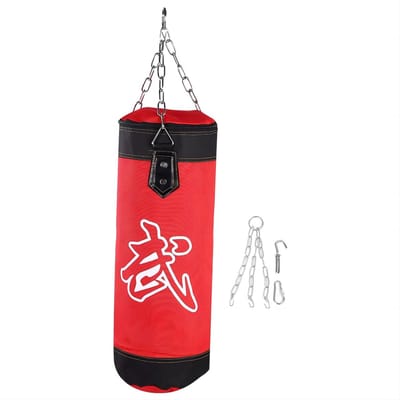 Dailygoods- Bokszak Robuust - Lege Bokszak - Zware Bokszak - Kickboksen - Muay Thai - Vechttraining - 4 Maten (60CM) - Training Bag