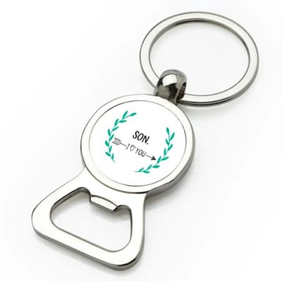 Akyol - son i love you flesopener - Zoon - de liefste zoon - verjaardag - cadeautje voor zoon - zoon artikelen - kado - geschenk - 9 bij 3 cm