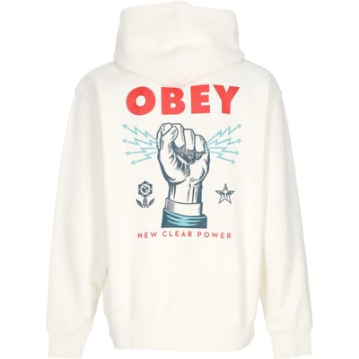 Lichtgewicht sweatshirt met capuchon voor heren Nieuwe Clear Power Hoodie Fleece Ongebleekt