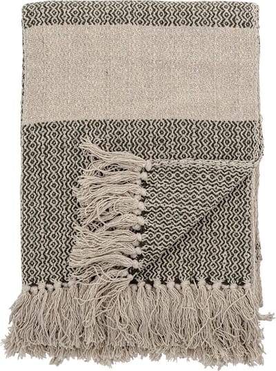 Bloomingville Fidan Plaid - 160x130 cm - gerecycleerd katoen