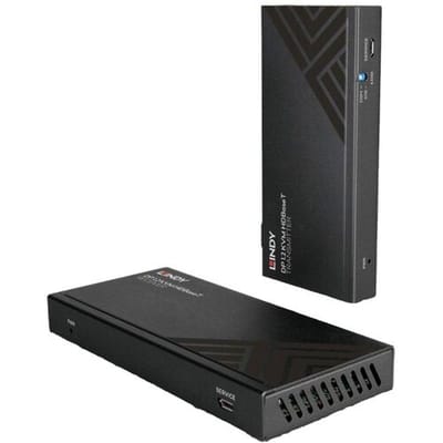 LINDY 39385 KVM-extender 1 poort DisplayPort 3840 x 2160 Pixel, 1920 x 1080 Pixel