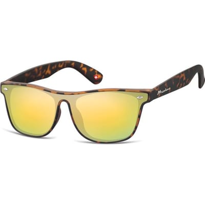 Montana MS47C- zonnebril- havana- goud spiegel- wayfarer
