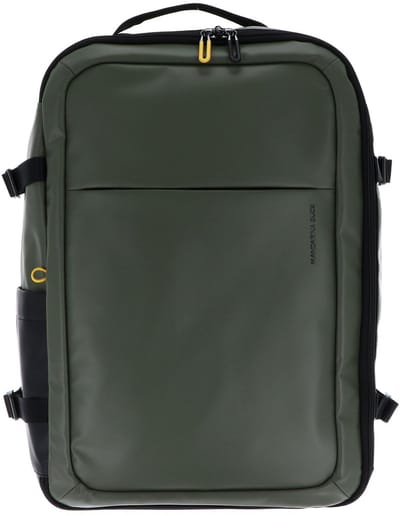 MANDARINA DUCK laptop rugzak rugzak met laptopvak Eco Coated Backpack Pine Green kaki