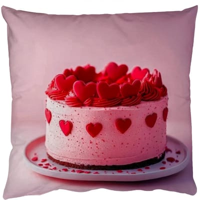 Sierkussens - Kussentjes Woonkamer - 50x50 cm - Taart - Hart - Roze