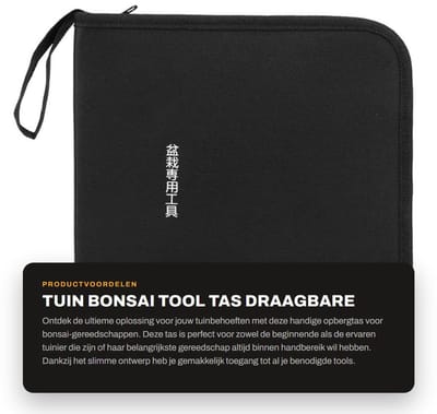 Dailygoods- Bonsai Tool Tas Handheld Ontwerp - Tuingereedschap Tas - Organizer Tas - Draagbare Houder - Voldoende Capaciteit - 6 Gereedschappen - Tuin Gereedschap Tas