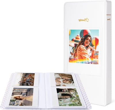 64 Pocket Fotoalbum voor Fuji Instax Wide Camera's - PU Leer, Souvenir Album voor 4.25" x 3.4" Foto's, Perfect voor Verzameling en Herinneringen