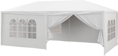 Grote Partytent - Feest Tarp - Buiten Feesten - Afneembare Wanden - 6x3 Meter - Wit