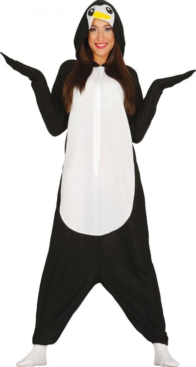Fiestas Guirca - Volwassenkostuum Pinguin M (38-40) - Carnavalskleding - Carnaval - carnavalskleding 2027 - Carnaval kostuum