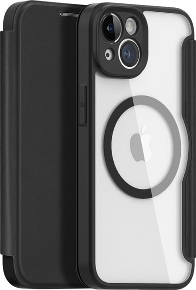 Dux Ducis - iPhone 14 Hoesje - Geschikt voor Magsafe - Book Case - Zwart
