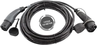 Ratio Basic Line laadkabel auto | type 2 naar type 2 | 7.4 kW | fase 1 - 32A | 10 meter