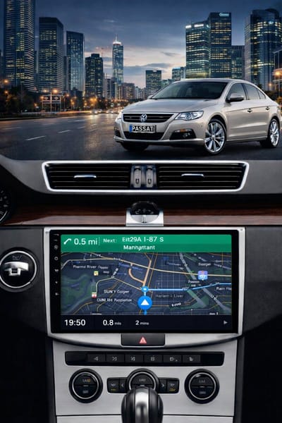 ADIVOX T1 10.1 inch geschikt voor Volkswagen Passat B6/B7 2010-2016 Android 15 CarPlay/Auto/Wifi/RDS/DSP/DAB+